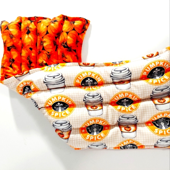 Rice Therapeutic heating-cooling body pad, Cold Pack, Heat Pad, Pumpkin Spice - Picture 1 of 3